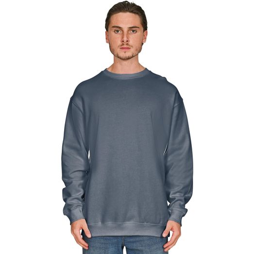 Casual Classics Premium Combed 330 Acid Wash Oversized Sweatshirt - Faded Petrol Blue