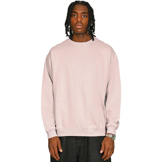 Casual Classics Premium Combed 330 Acid Wash Oversized Sweatshirt - Faded Pink
