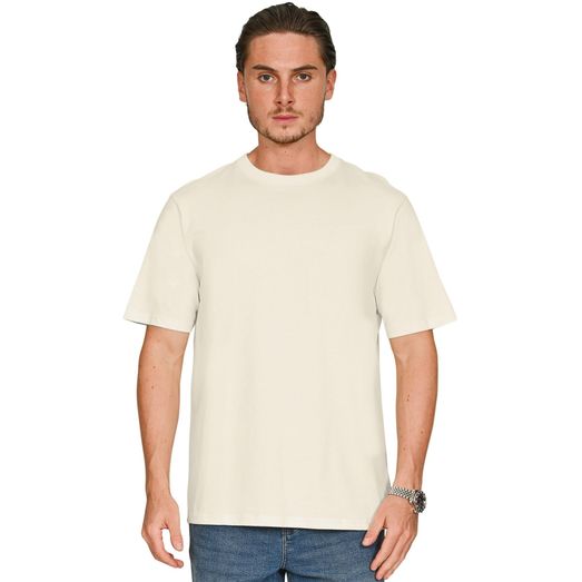 Casual Classics Ringspun Combed 180 Acid Wash Core T-Shirt - Faded Ecru