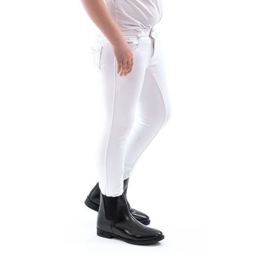 Whitaker B147K Birtle Diamante Kids Breeches White