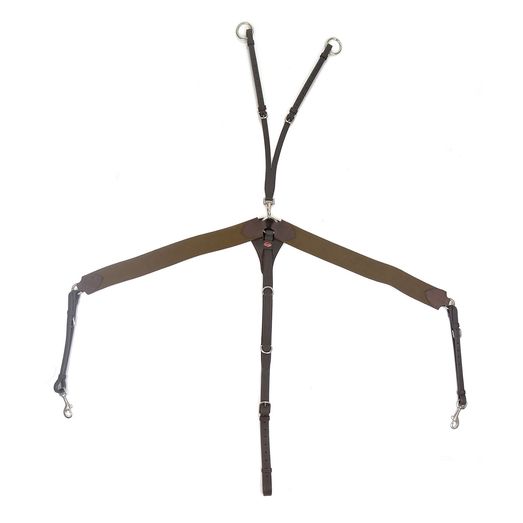 Whitaker Bp054V Ready To Ride Elasticated Breastplate Havana