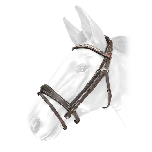 Whitaker Br071 Chicago Bling Bridle Havana