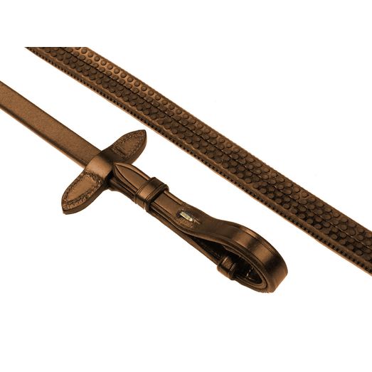 Whitaker Rer048A Eastwood Rubber Reins Light Havana