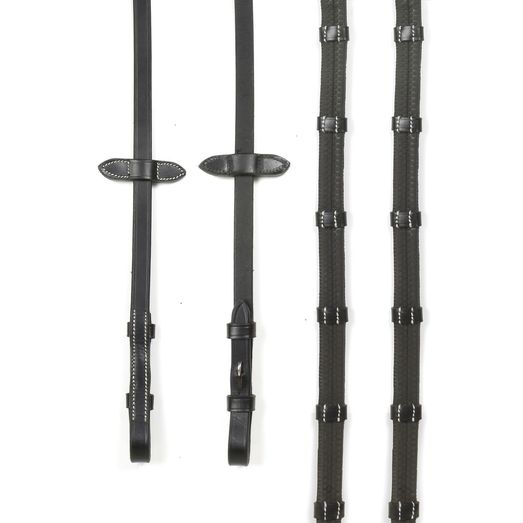 Whitaker Rer100 Billet 9-Loop Reins Black