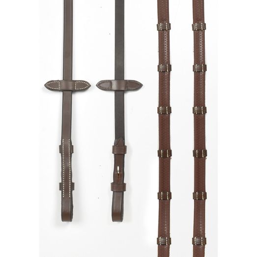 Whitaker Rer100 Billet 9-Loop Reins Havana