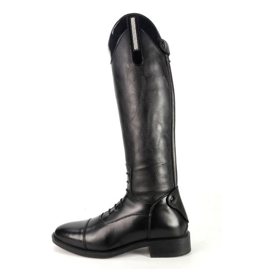 Brogini Kb44 Como Piccino Boots Patent Top Child Black