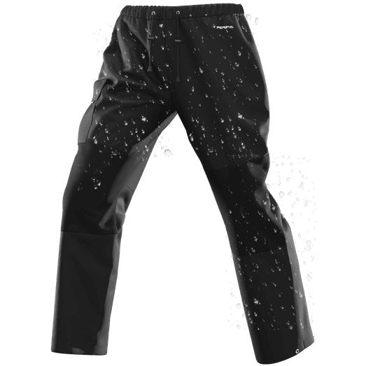 PERF Poseidon Premium Waterproof Breathable Trousers Black