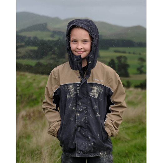 Betacraft Juniors ISOJNR Black/Mushroom Waterproof Jacket