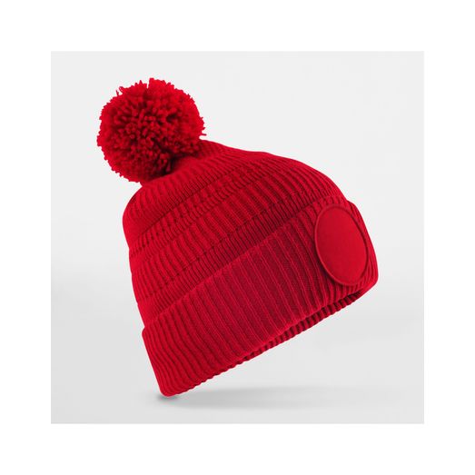 Beechfield Fan Patch Beanie _x000D_ Classic Red