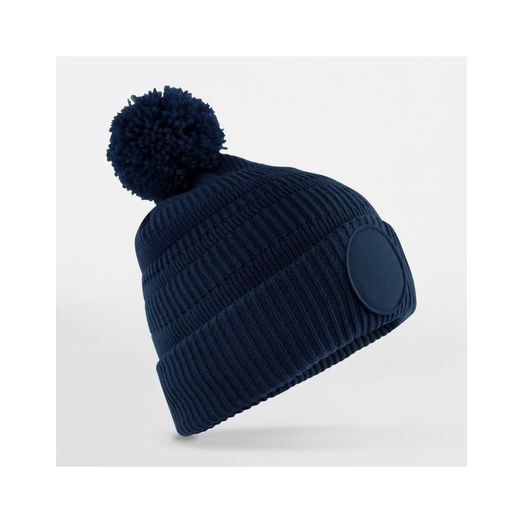 Beechfield Fan Patch Beanie _x000D_ French Navy