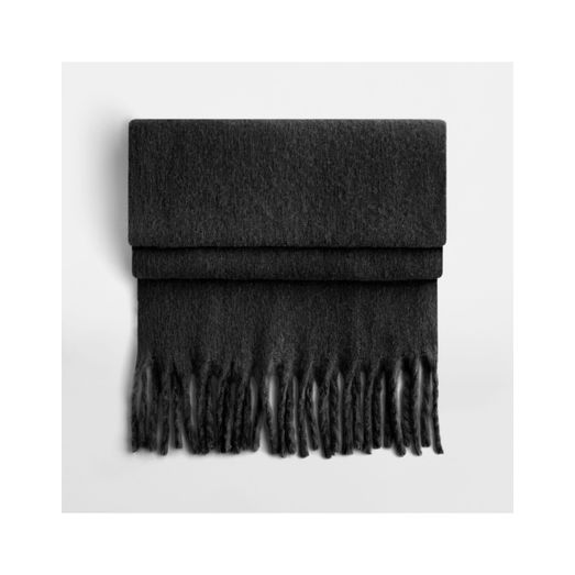 Beechfield Fluffy Scarf Black