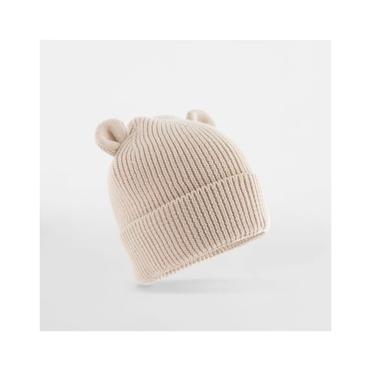 Beechfield Organic Baby Bear Beanie Almond