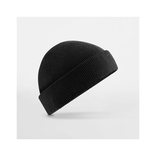 Beechfield Organic Cotton Fisherman Beanie Black