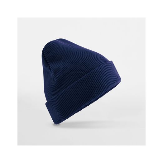 Beechfield Organic Cotton Original Cuffed Beanie Oxford Navy