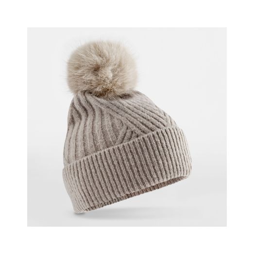 Beechfield Snow Luxe Beanie Natural Stone