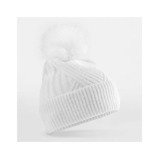 Beechfield Snow Luxe Beanie White