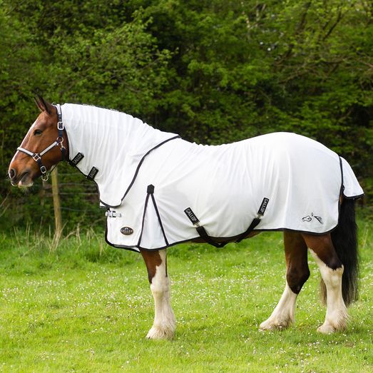Gallop Dual 5-Point Fly Rug/Neck Set White