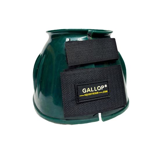Gallop Double Taped Pvc Ribbed Over Reach Boots Green