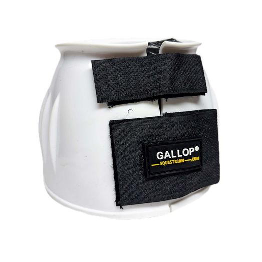 Gallop Double Taped Pvc Ribbed Over Reach Boots White