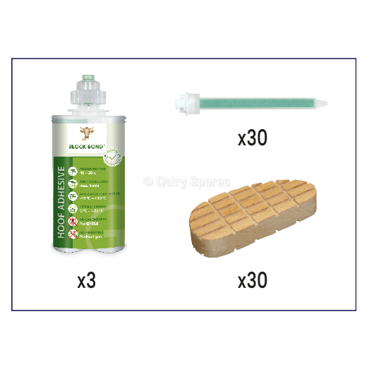 Block Bond Wooden Hoof Block Kit (30Pk)