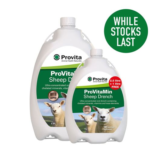 Provita Provitamin Sheep With Copper Promo Pack - 2.5 Lt + 1 Lt foc