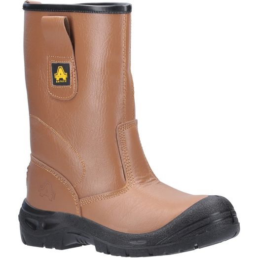 Amblers FS142 Water Resistant Pull On Safety Rigger Boot Tan