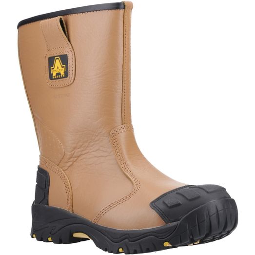 Amblers FS143 Waterproof pull on Safety Rigger Boot Tan