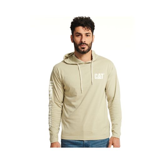 Caterpillar Hooded Long Sleeve Tee Peyote