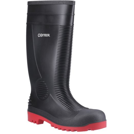 Centek FS340 Safety Wellington Black/Red