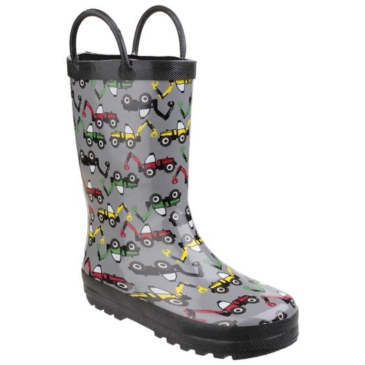 Children's Cotswold Puddle Waterproof Pull On Boot Digger
