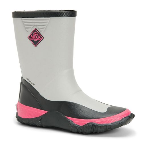 Children's Muck Boots Forager Kid's Wellington Grey/Pink