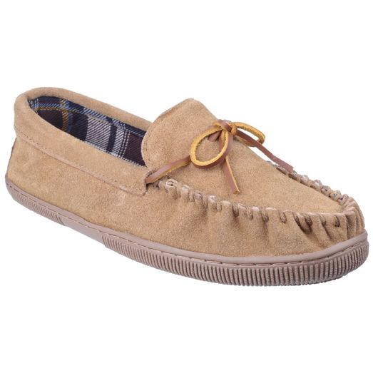 Cotswold Alberta Moccasin Slipper Beige