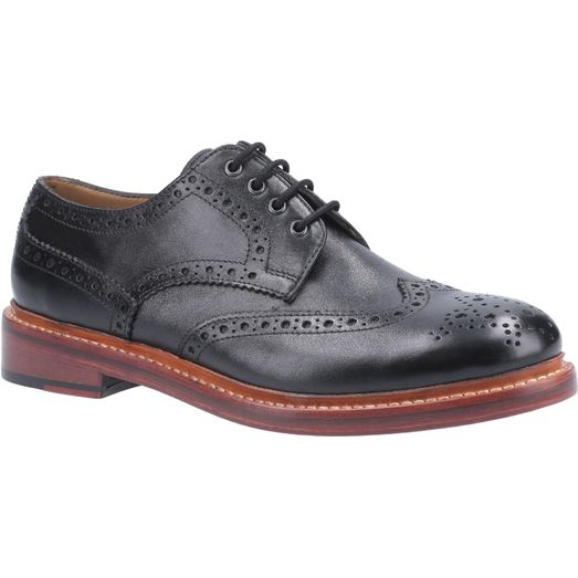 Cotswold Quenington Leather Goodyear Welt Shoe Black