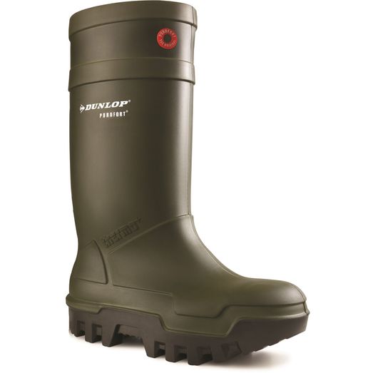 Dunlop Purofort Thermo+ Full Safety Wellington Green