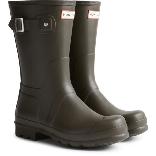 Hunter Original Short Wellington Boots Chocolate Brown