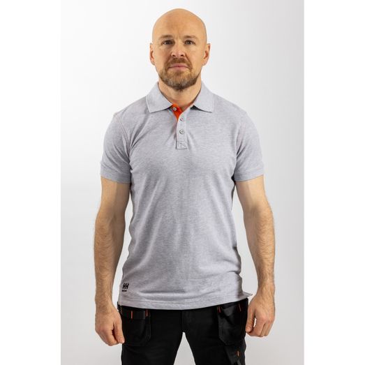 Helly Hansen Workwear Oxford Polo Grey Melange