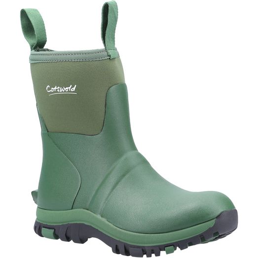 Ladies Cotswold Blaze Neoprene Wellington Green