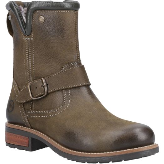 Ladies Cotswold Kinsham Ankle Boots Khaki