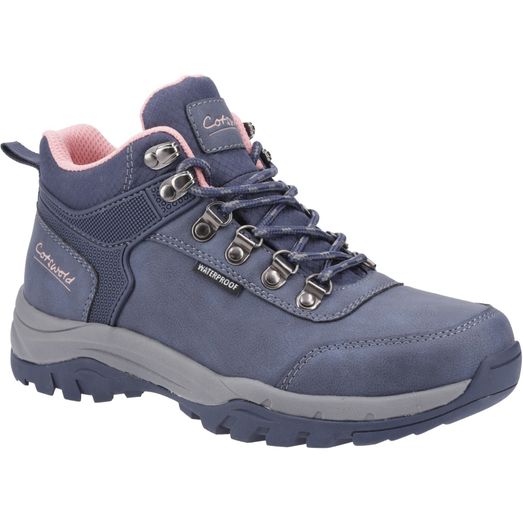 Ladies Cotswold Overbury Hiking Boots Navy