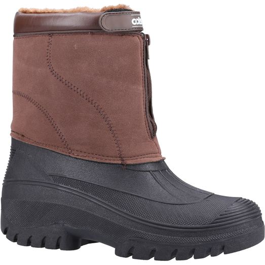 Ladies Cotswold Venture Waterproof Winter Boot Brown