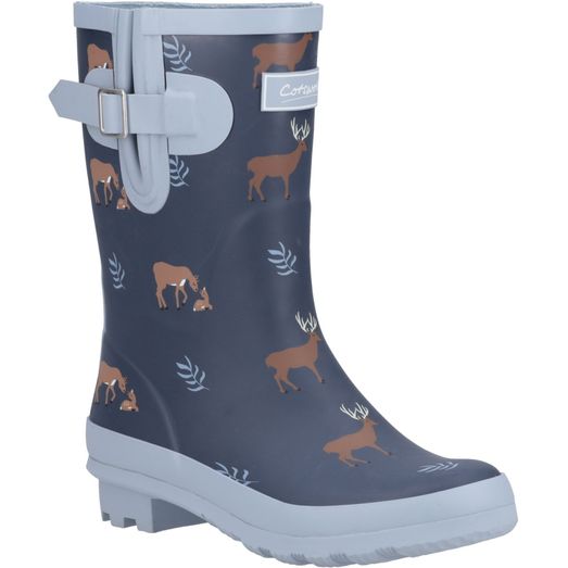 Ladies Cotswold Woodland Mid Wellingtons Deers