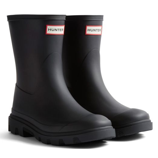 Ladies Hunter Downpour Short Boot Black