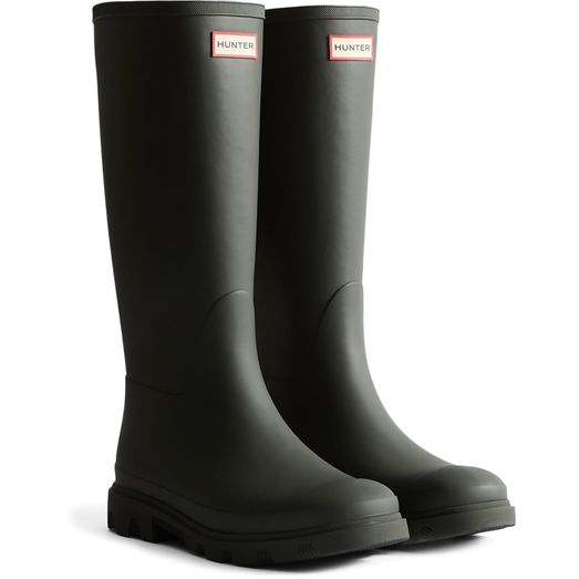 Ladies Hunter Downpour Tall Boot Dark Olive Green