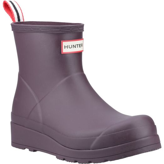 Ladies Hunter Play Short Boot Black/Grape