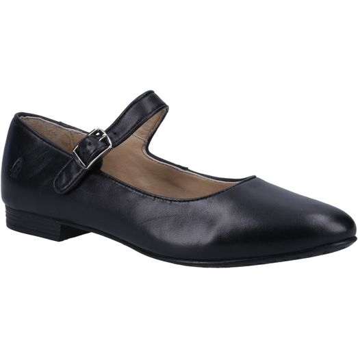 Ladies Hush Puppies Melissa Strap Leather Black