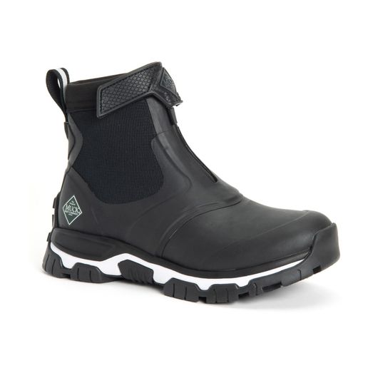 Ladies Muck Boots Apex Mid Zip Wellington Black/White