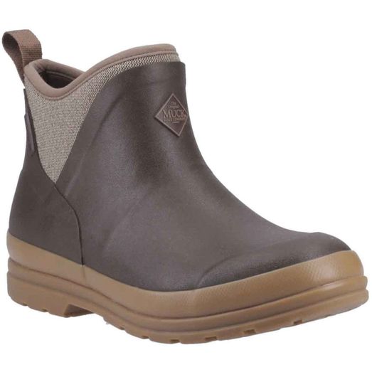 Ladies Muck Boots Originals Ankle Boot Brown/Herringbone