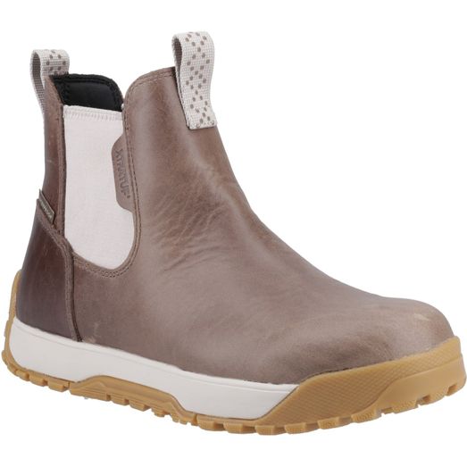 Ladies Xtratuf Ankle Deck Boot Leather Stone