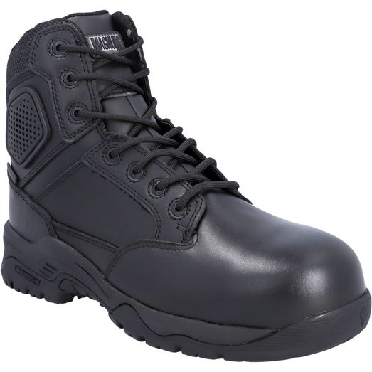 Magnum Strike Force 6.0 Side-Zip CT CP WP Uniform Safety Boot Black