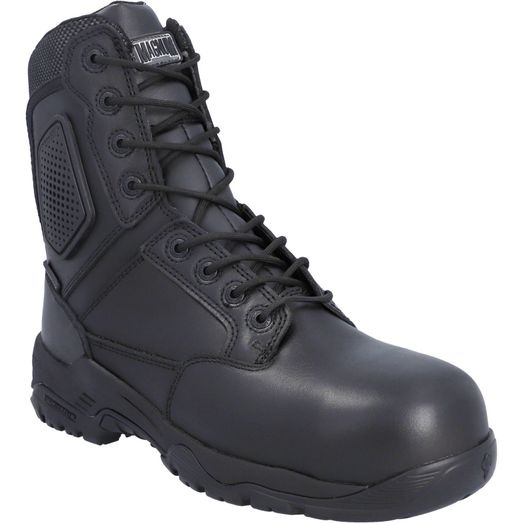 Magnum Strike Force 8.0 Side-Zip CT CP WP Uniform Safety Boot Black